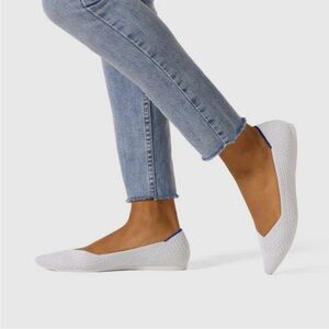 Rothy’s Retired The Point Flats in Salt Honeycomb